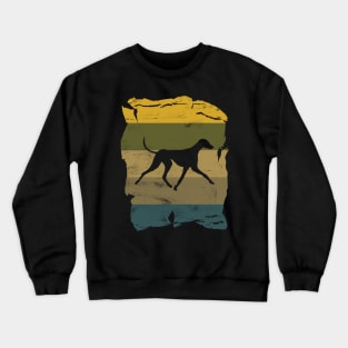 Azawakh Distressed Vintage Retro Silhouette Crewneck Sweatshirt